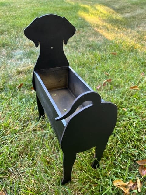 Labrador Dog Planter Box -Black, Chocolate or Yellow