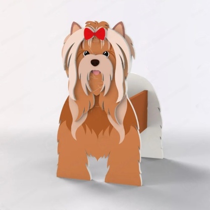 Lhasa Apso Christmas Planter