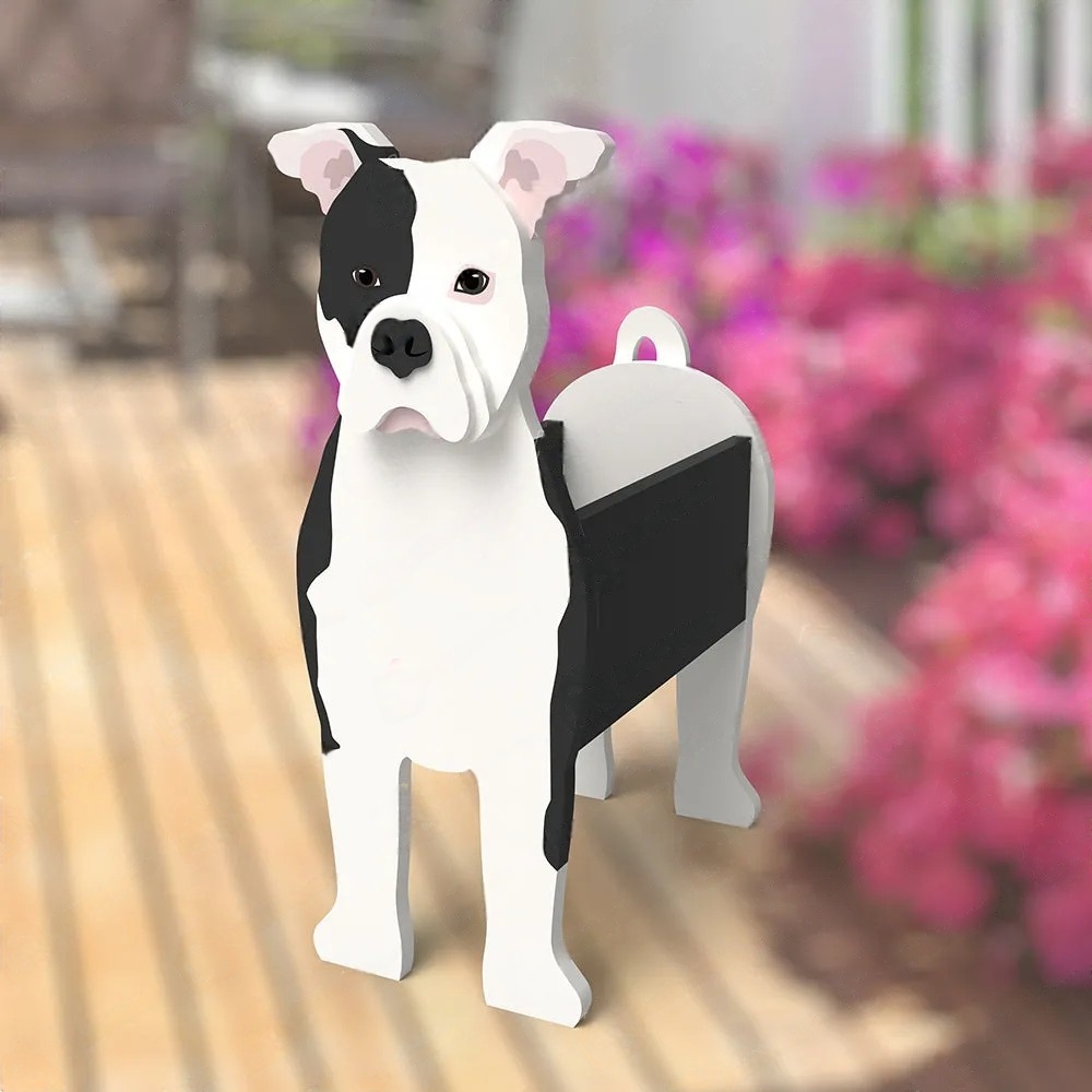 American Bulldog Planter