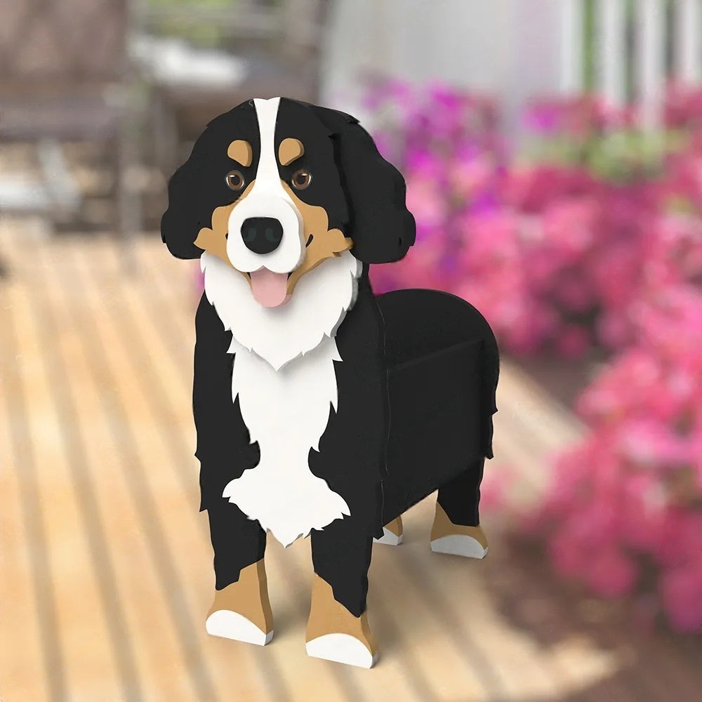 Bernese Mountain Dog Planter