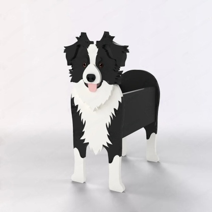 Border Collie Planter