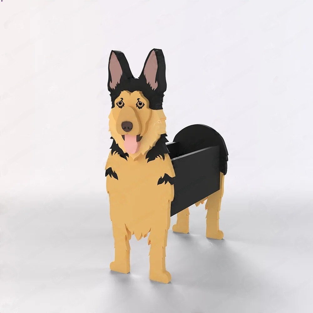 German Shepherd Planter