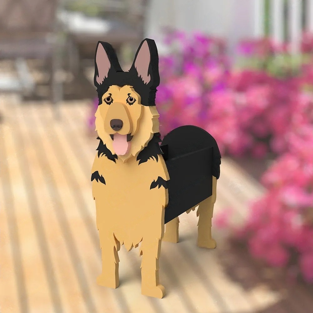German Shepherd Planter