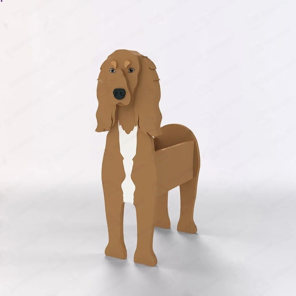 Saluki Dog Planter