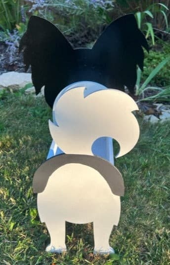 Papillon Dog Planter Box decor