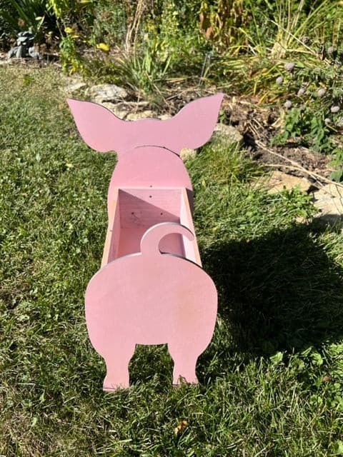 Pig Planter Box decor