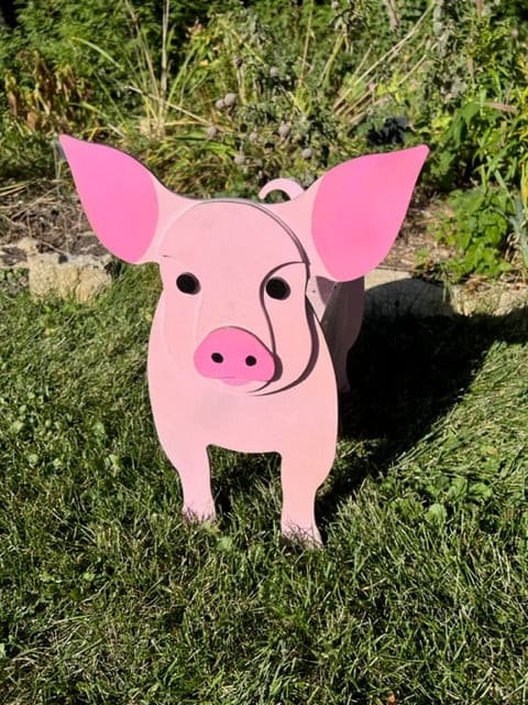 Pig Planter Box decor