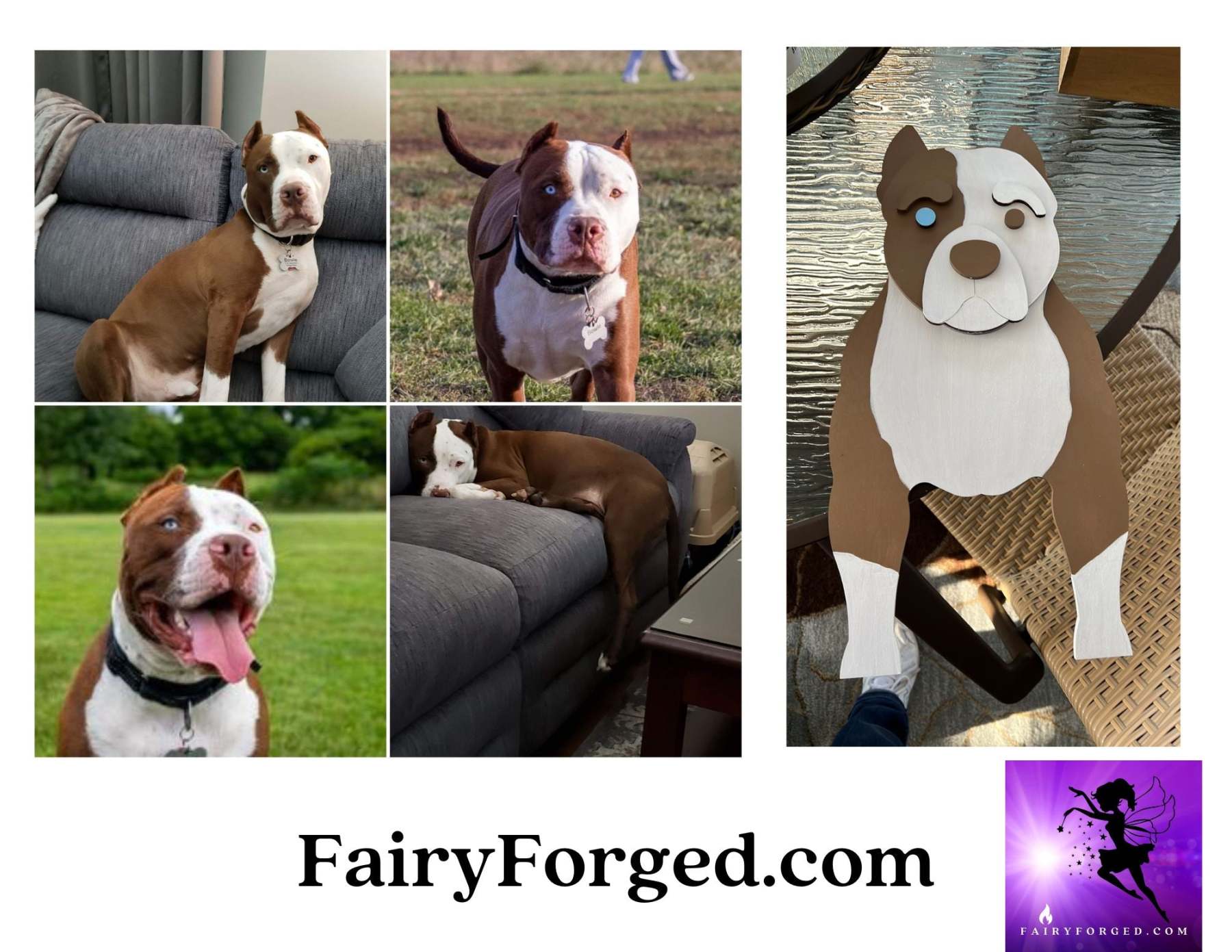 Pit Bull Dog Planter Box decor