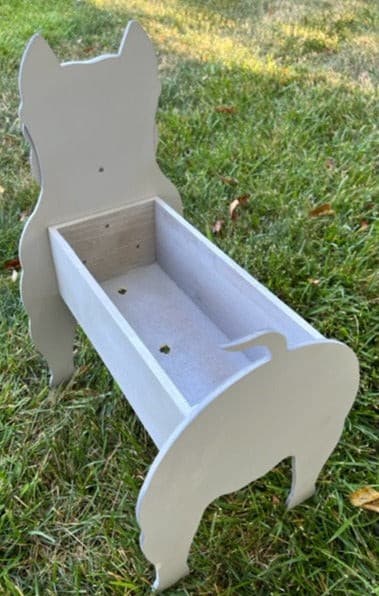 Pit Bull Dog Planter Box decor