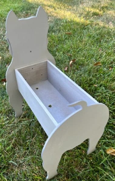 Pit Bull Dog Planter Box decor