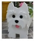Westie Dog Planter Box decor