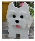Westie Dog Planter Box decor