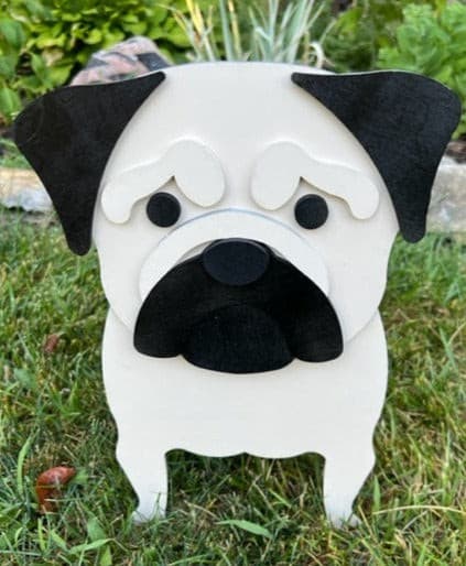 Pug Planter Box decor