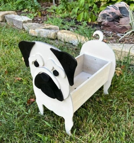 Pug Planter Box decor