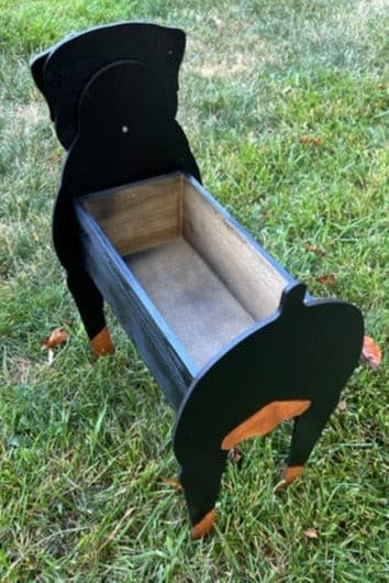 Rottweiler Dog Planter Box
