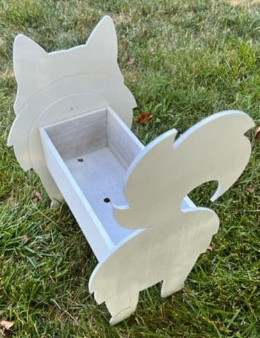 Samoyed Planter Box decor