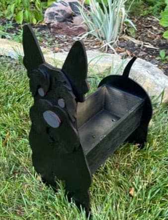 Scottish Terrier Scottie Dog Planter Box