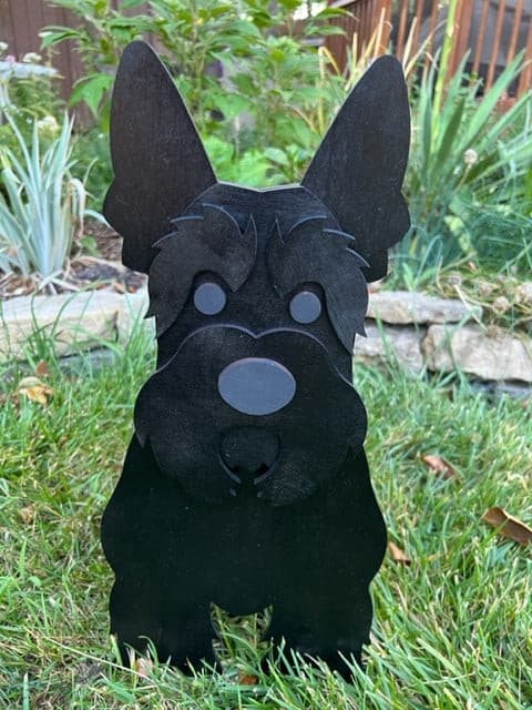 Scottish Terrier Scottie Dog Planter Box
