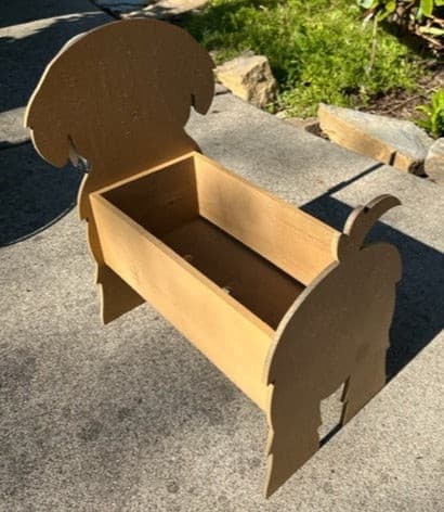 Shih Tzu Dog Planter Box decor