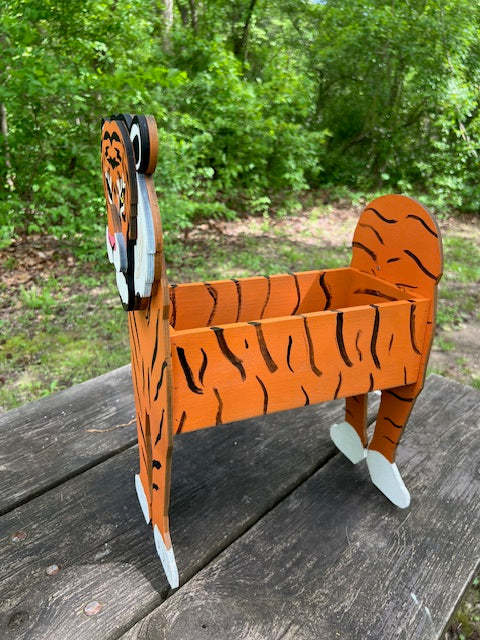 Tiger Planter Box decor