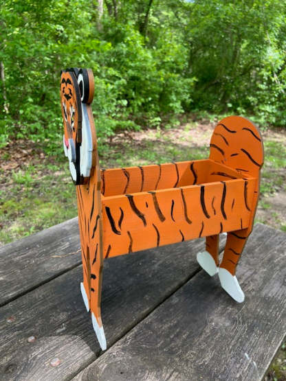 Tiger Planter Box decor