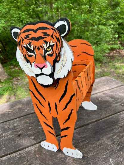 Tiger Planter Box decor