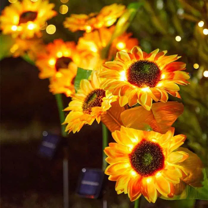 Helianthus Solar Sunflower Outdoor Garden Light
