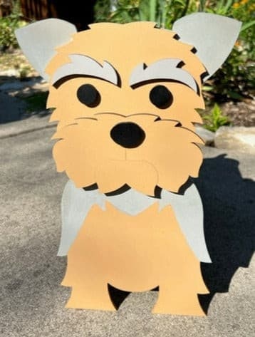 'Yorkie' Yorkshire Terrier Dog Planter Box decor