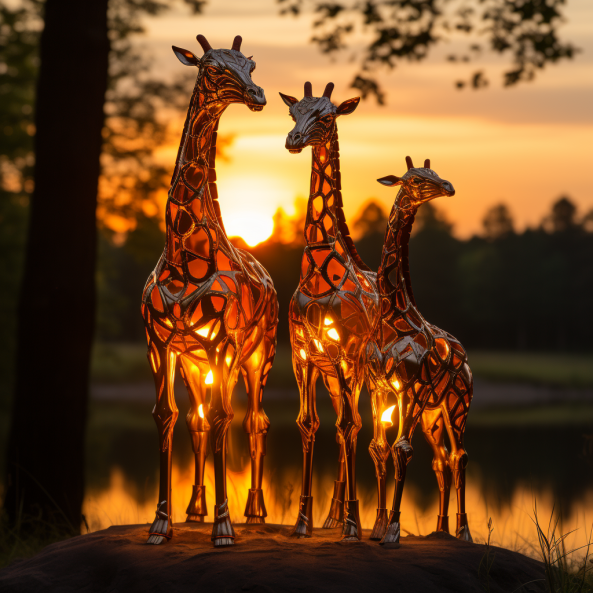 Magical Solar Glowing Animals,Guard Your Home