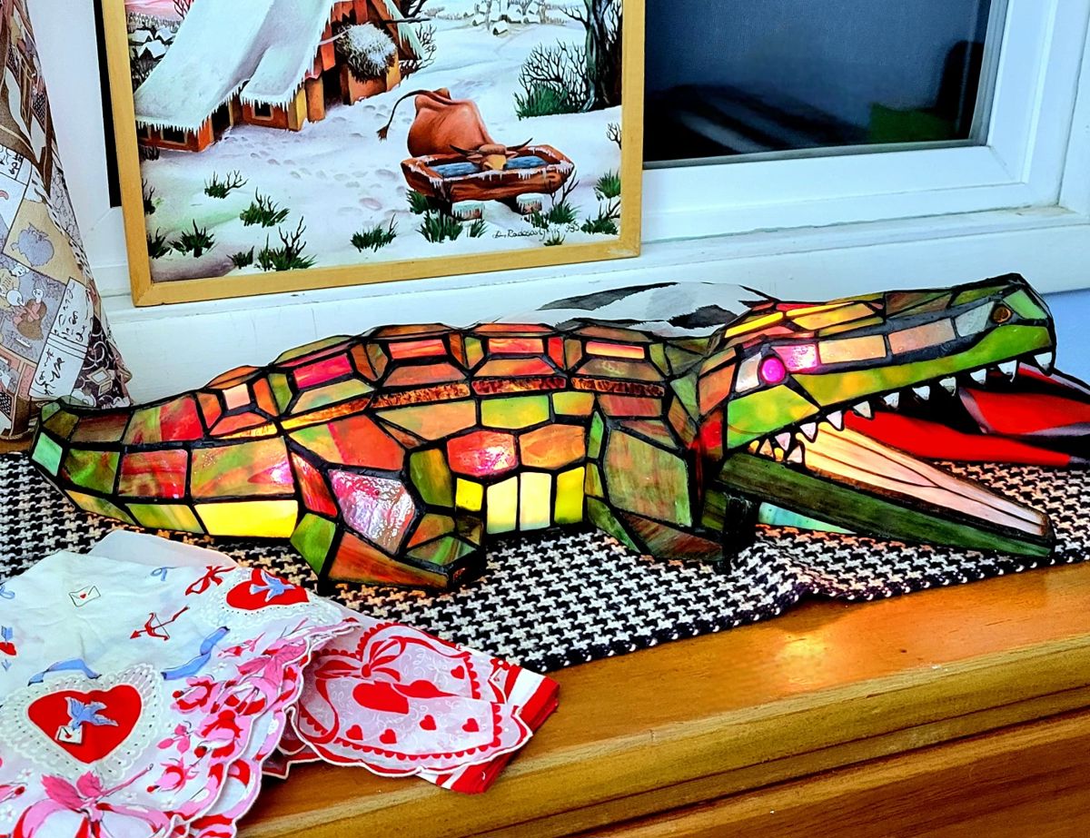 Crocodile Table Lamp