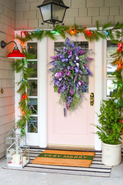 Spring Front Door Swag-Rustic Home Decor