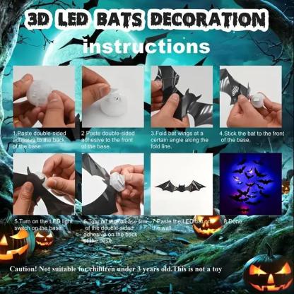 D Bat Design LED Decoration