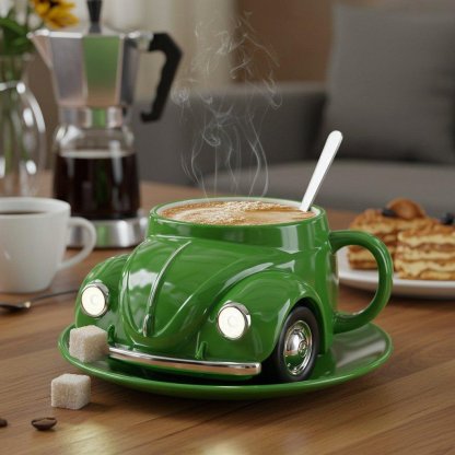 Pure Titanium Handmade Beetle Shaped Coffee Mug