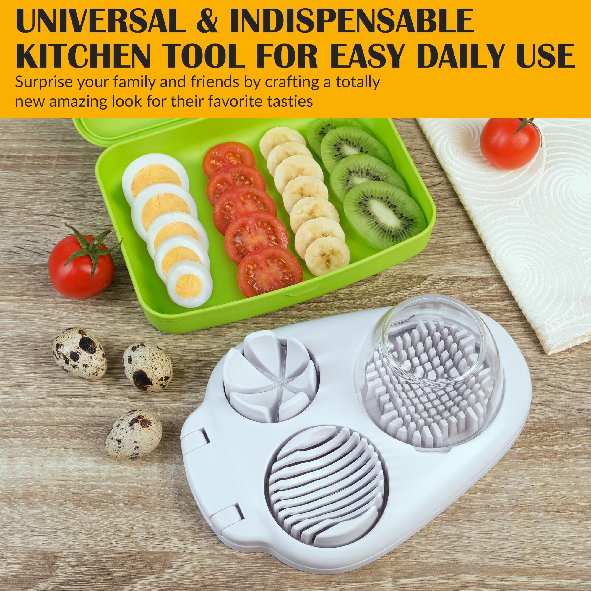 3 Slice Modes Egg Cutter