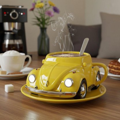 Pure Titanium Handmade Beetle Shaped Coffee Mug