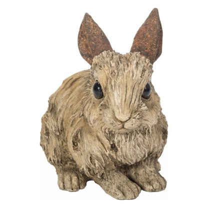 Driftwood Rabbit Statue
