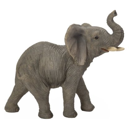 Trunk Up Elephant Statue