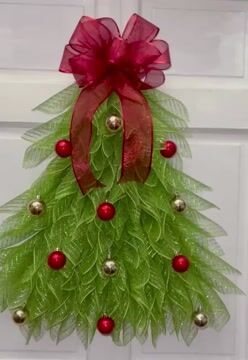 🎄Handmade Christmas Tree Wreath for Front Door