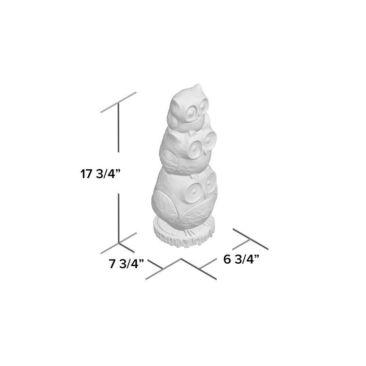 Stacking Owls Statue