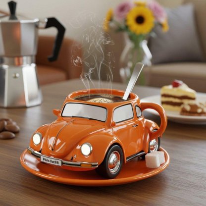 Pure Titanium Handmade Beetle Shaped Coffee Mug