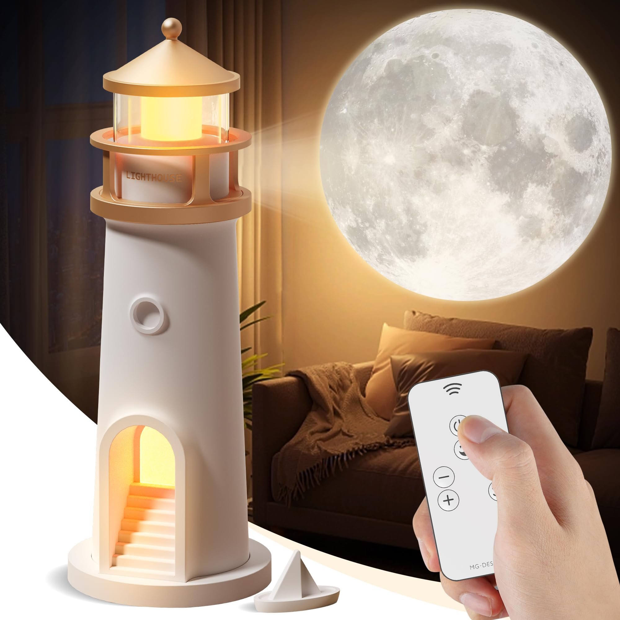 Moonlight Lighthouse Night Light