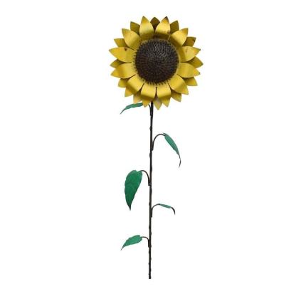 Sunflower Stake Small | Rusted Metal Yard Art | Garden Gifts | Metal Garden Art | Garden Bed Decor | Bird Art | Garden Decor | Garden Stake