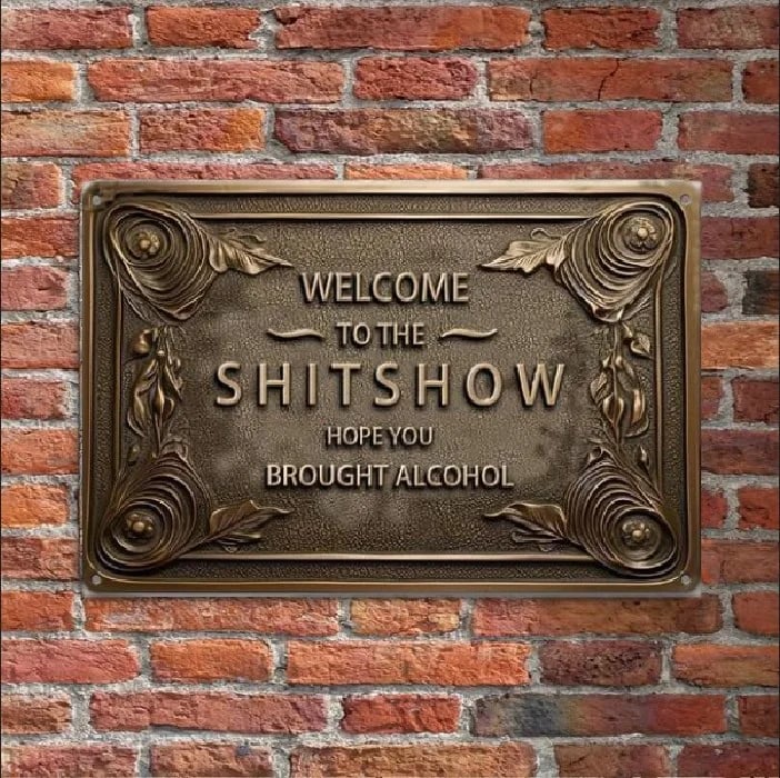 Vintage Chicken & Fresh Eggs Metal Sign