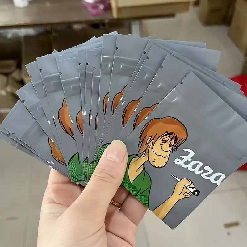 Cartoon Cool Design Ziplock Bags - 100 Pack Reusable Plastic Ziplock B