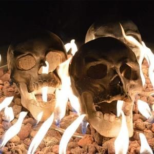 Terrifying Human Skull Fire Pit💀