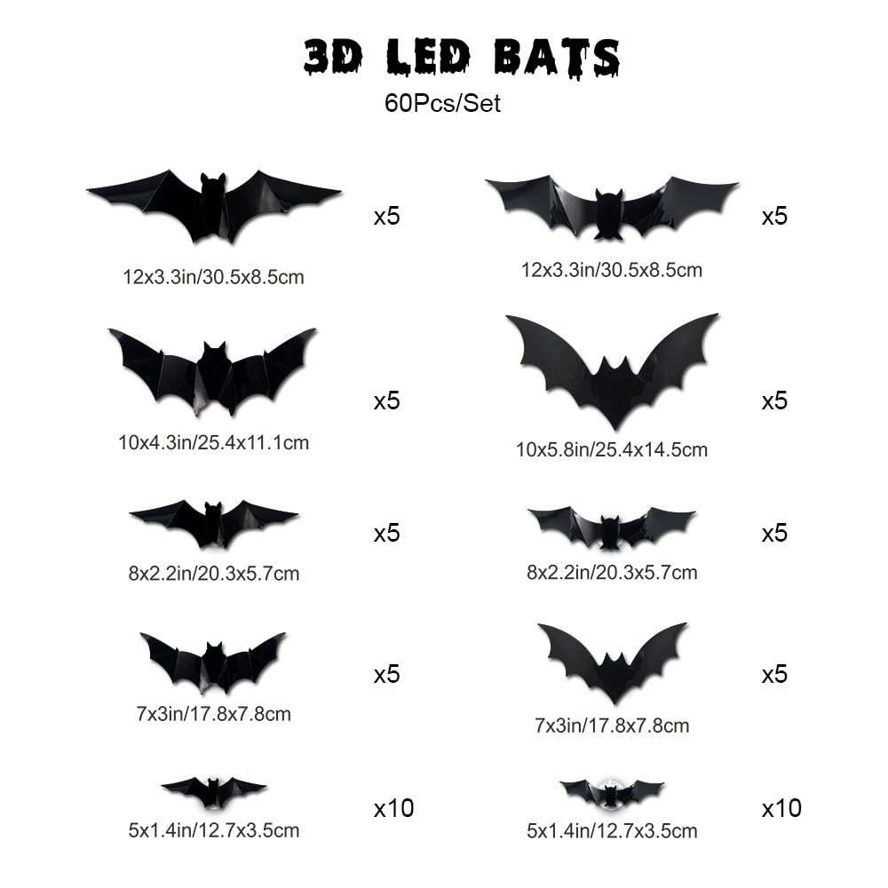 D Bat Design LED Decoration