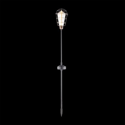 Black Solar Powered Integrated LED Metal Pathway Light Pack