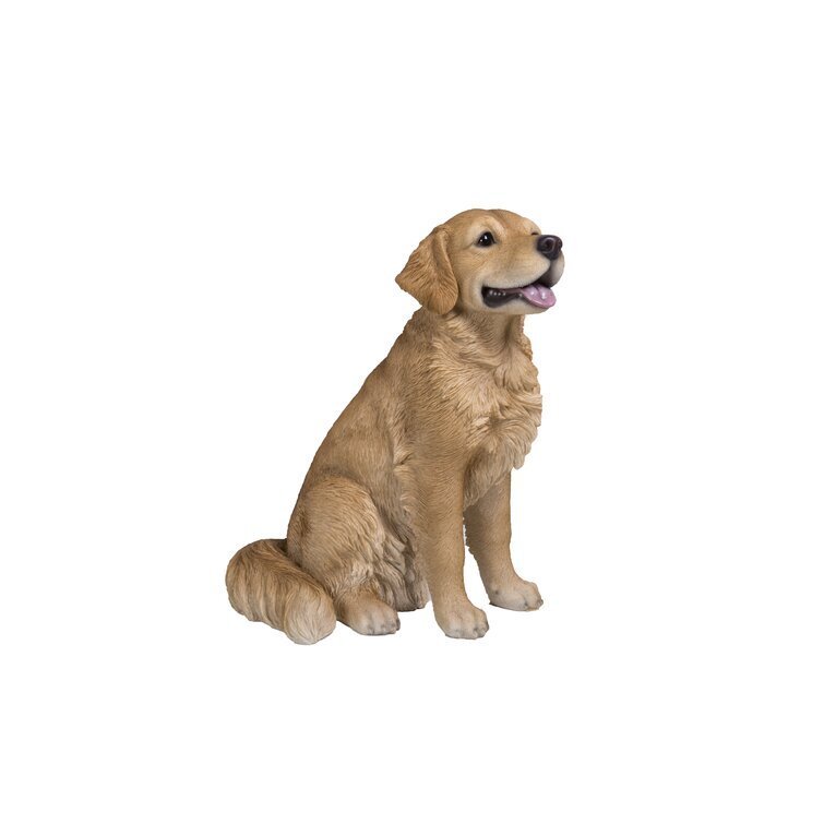 Sitting Golden Retriever Statue
