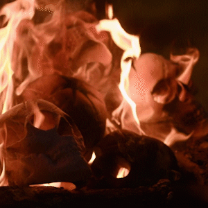 Terrifying Human Skull Fire Pit💀