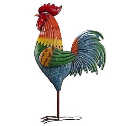6 ft. Colorful Rooster Statue